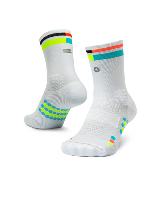 SHYU racing socks -  white | mute | ant