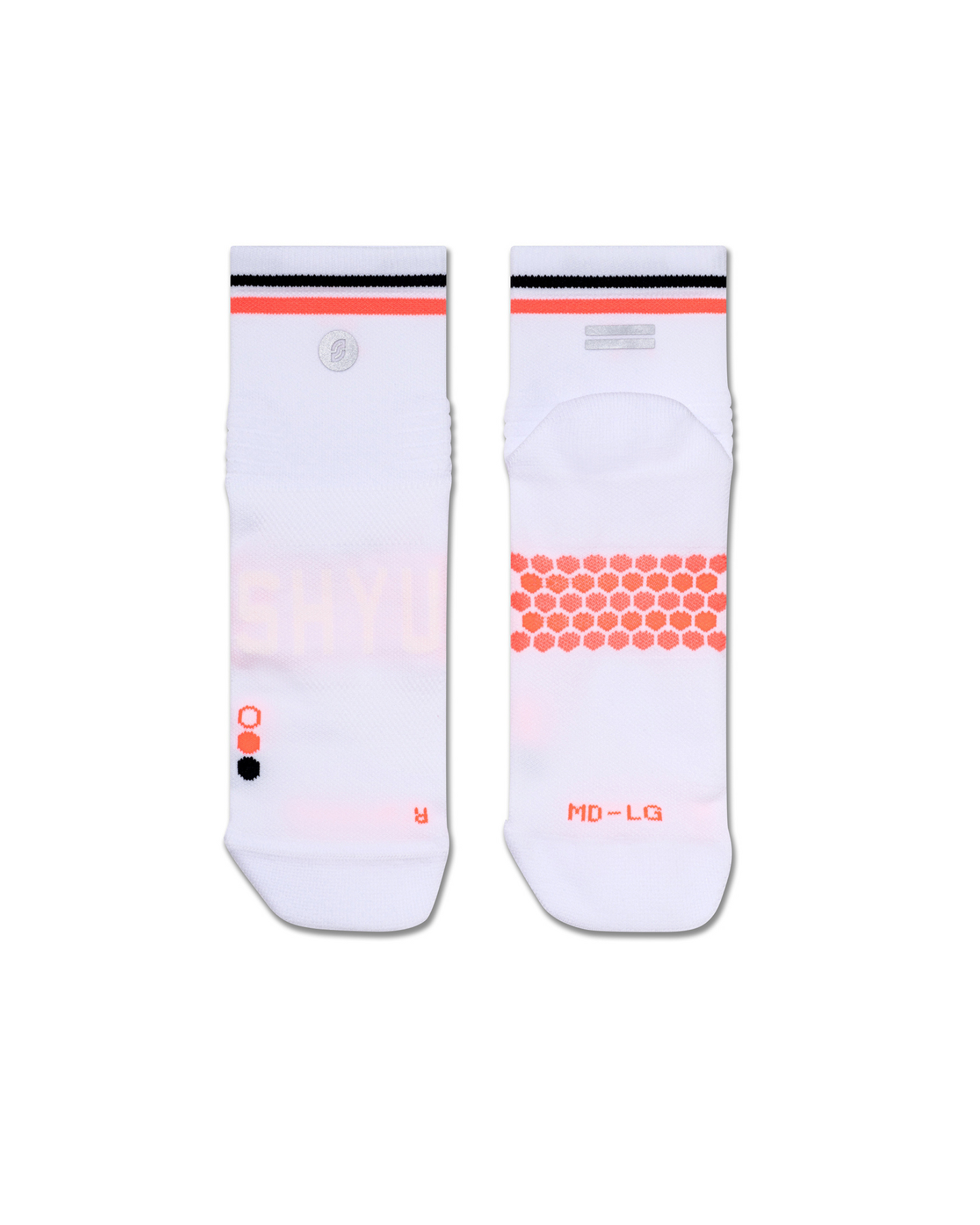 SHYU racing socks - white | scarlet | black