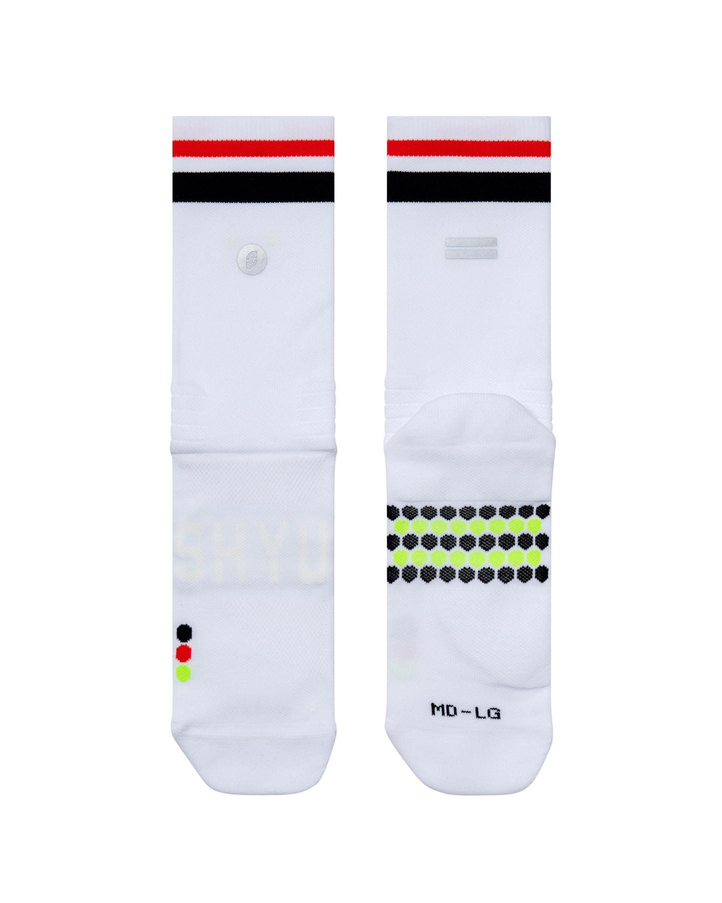 SHYU racing socks - white | black | red