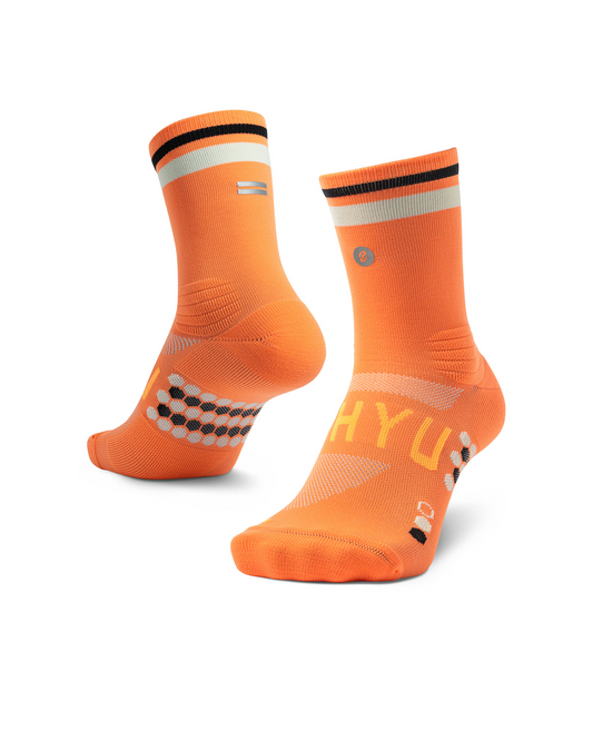 SHYU racing socks -  mango | cream | black