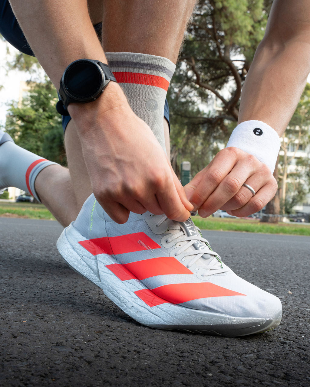 SHYU racing socks - silver | red | steel