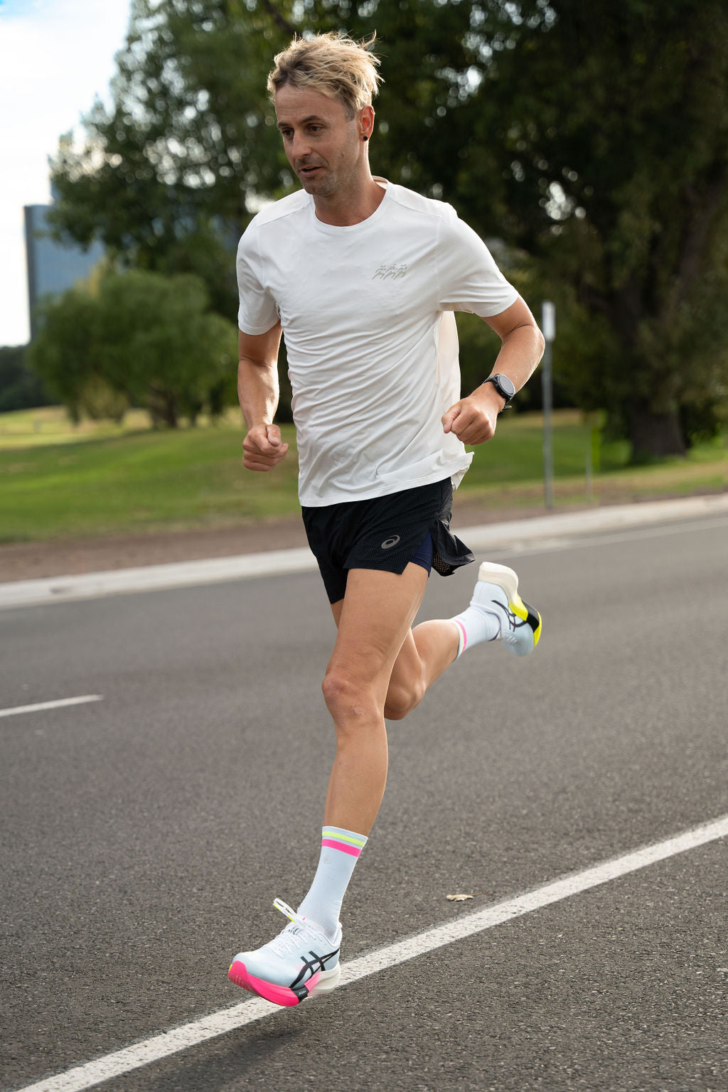 SHYU racing socks - sky | pink | neon