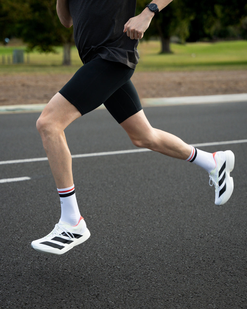 SHYU racing socks - white | black | red