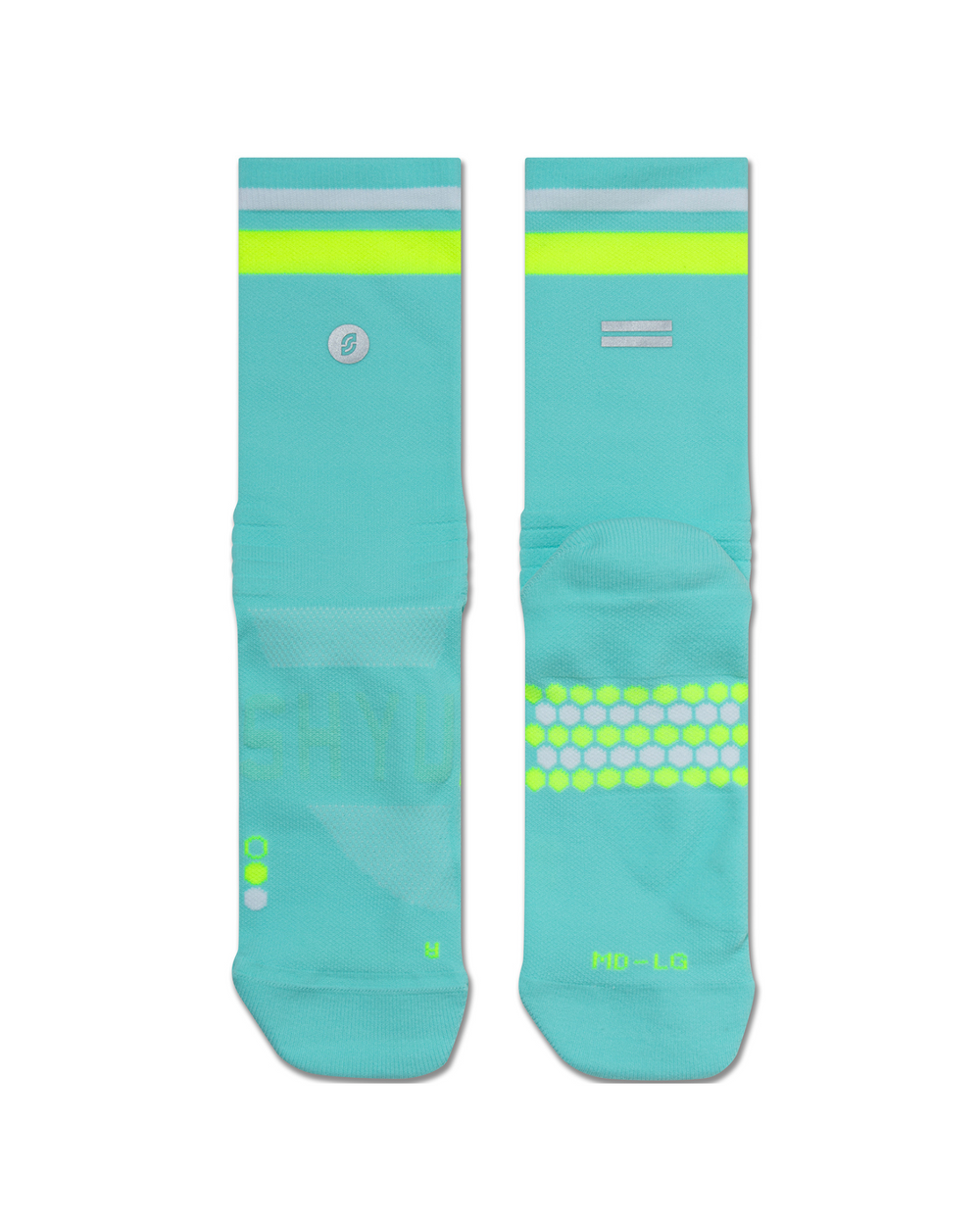 SHYU racing socks -  electric | volt | white