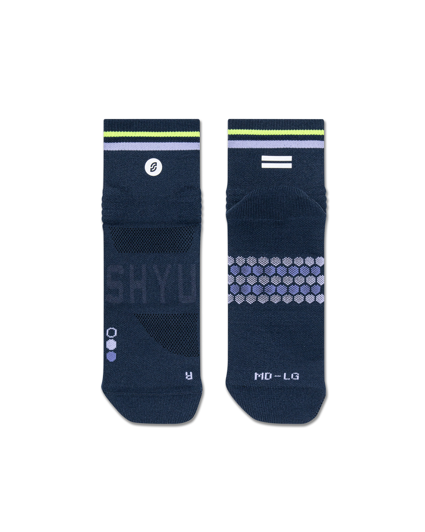 SHYU racing socks - midnight | mauve | neon