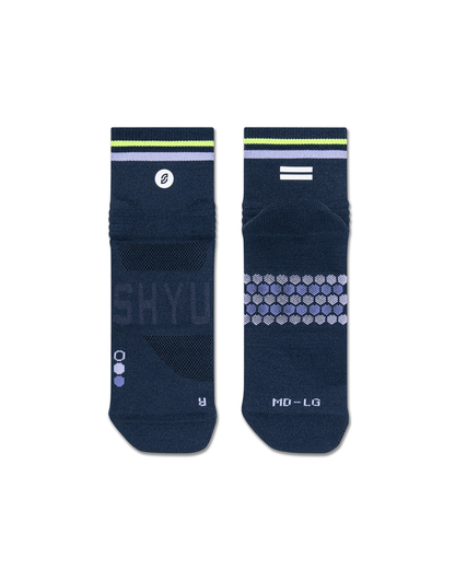SHYU racing socks - midnight | mauve | neon