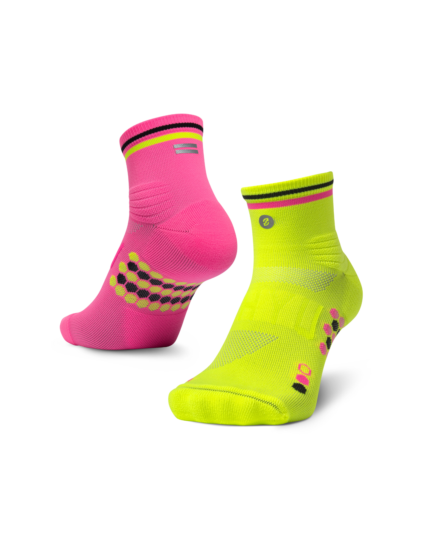 SHYU racing socks -  rhubarb | custard | black