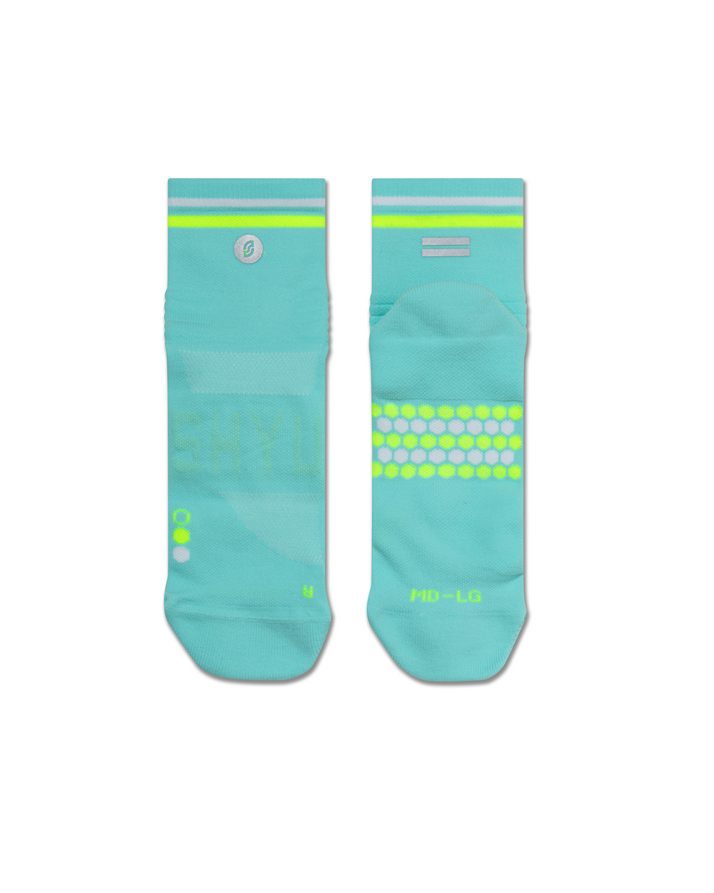 SHYU racing socks -  electric | volt | white