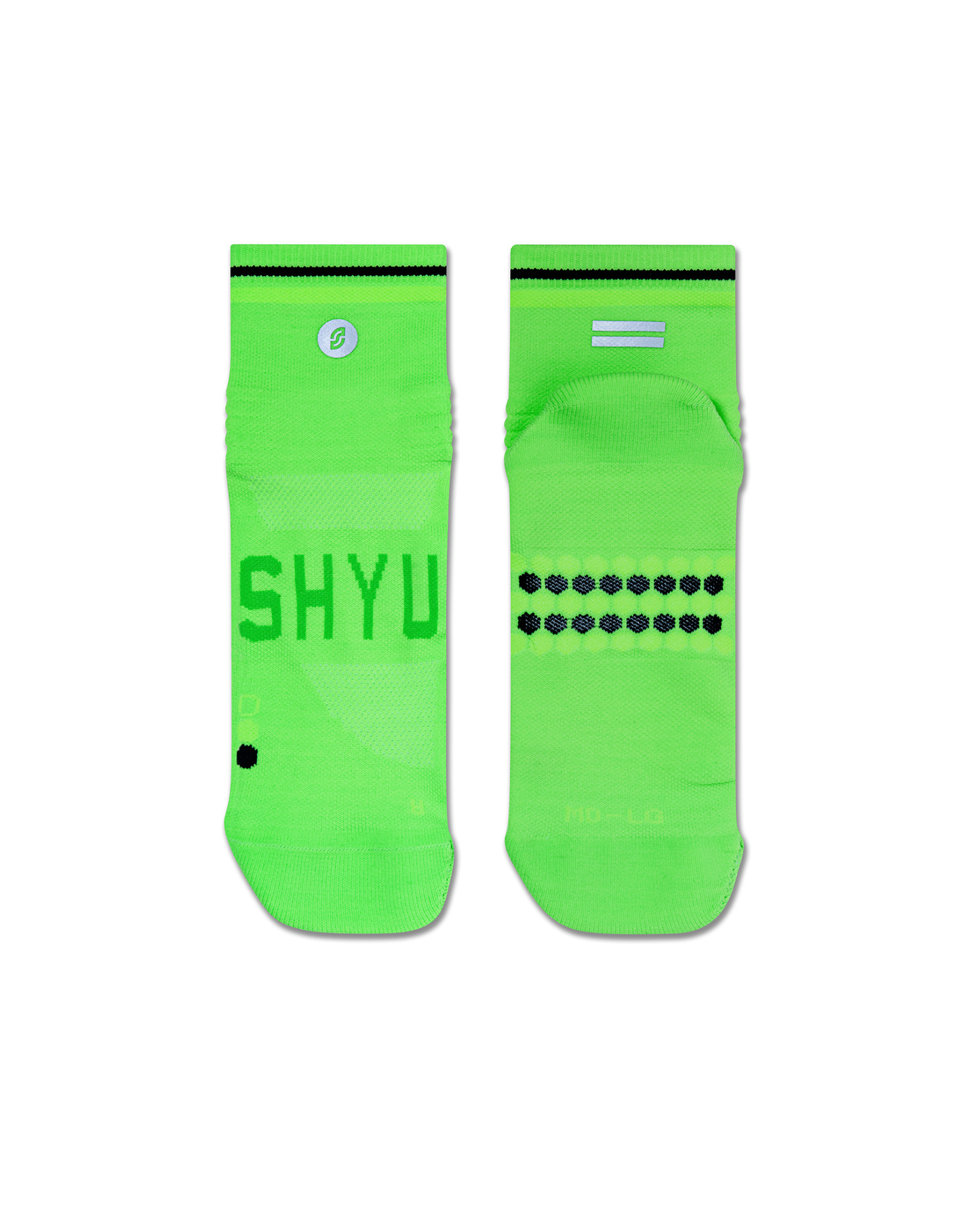 SHYU racing socks - acid | green | black