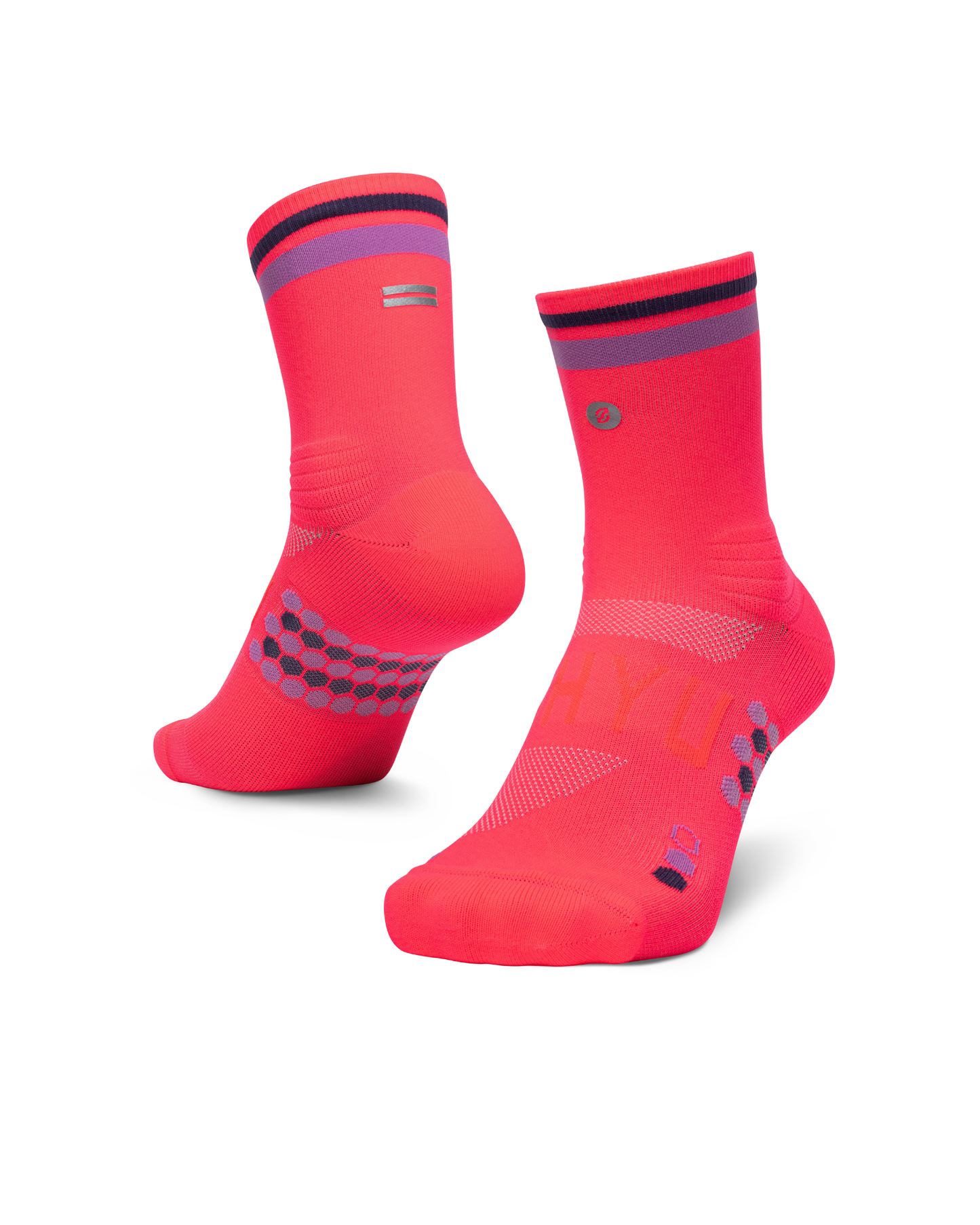 SHYU racing socks - cerise | purple | black