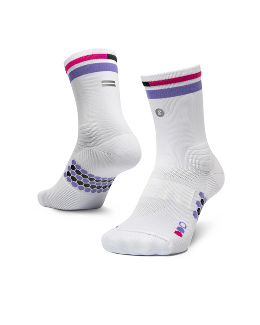 SHYU racing socks - white | lavender | magenta