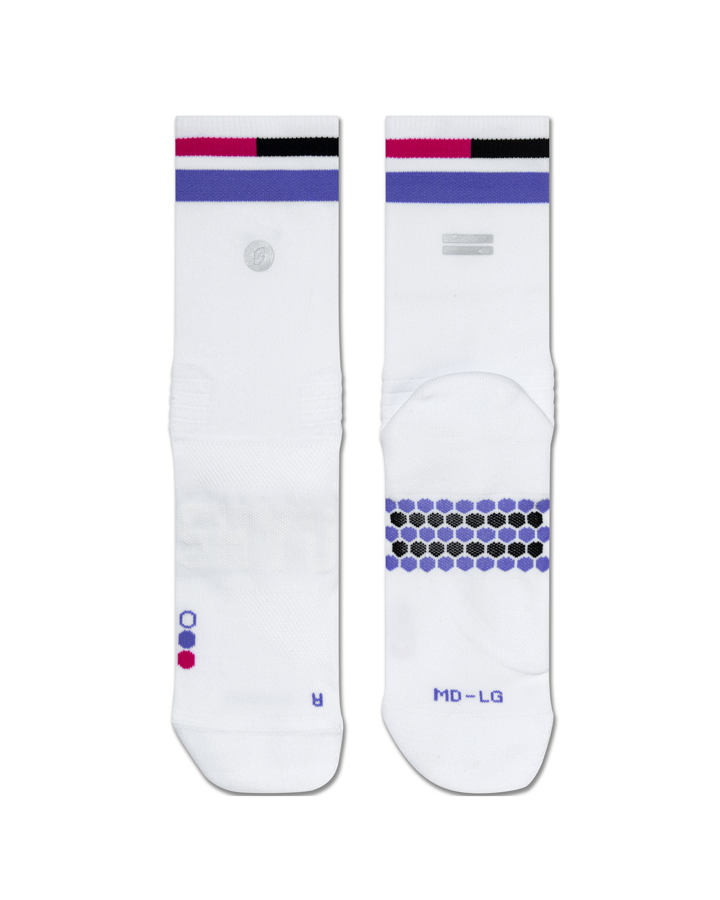 SHYU racing socks - white | lavender | magenta