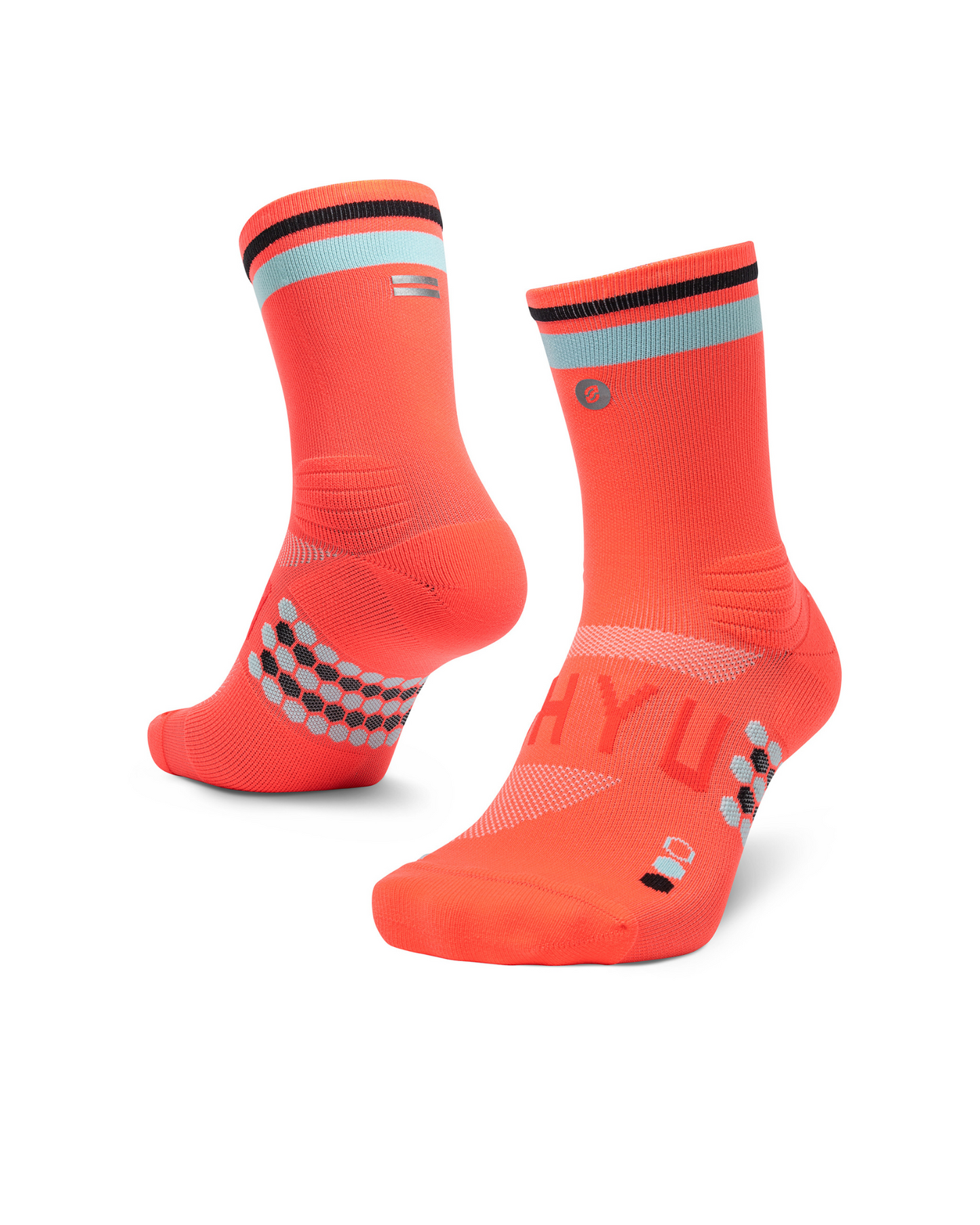 SHYU racing socks -  coral | sky | black