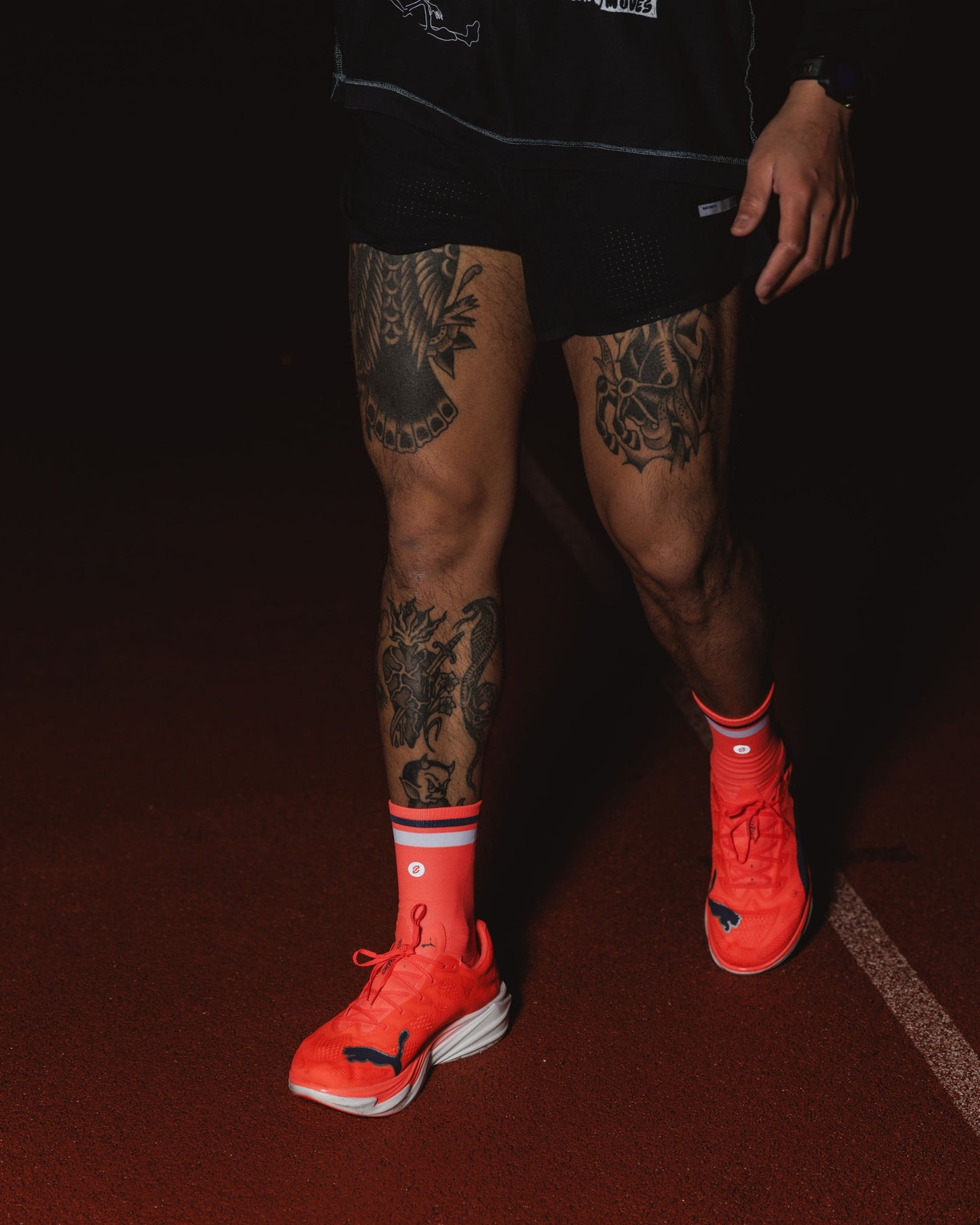 SHYU racing socks - poppy | white | pencil