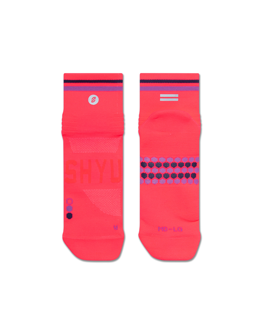 SHYU racing socks - cerise | purple | black