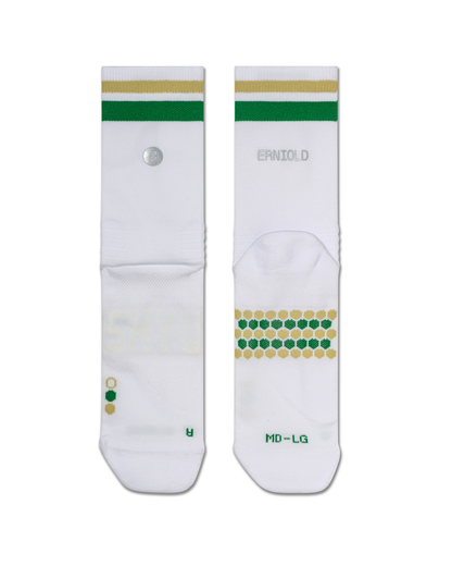 ERNIOLD x SHYU racing socks - white | forest | gold