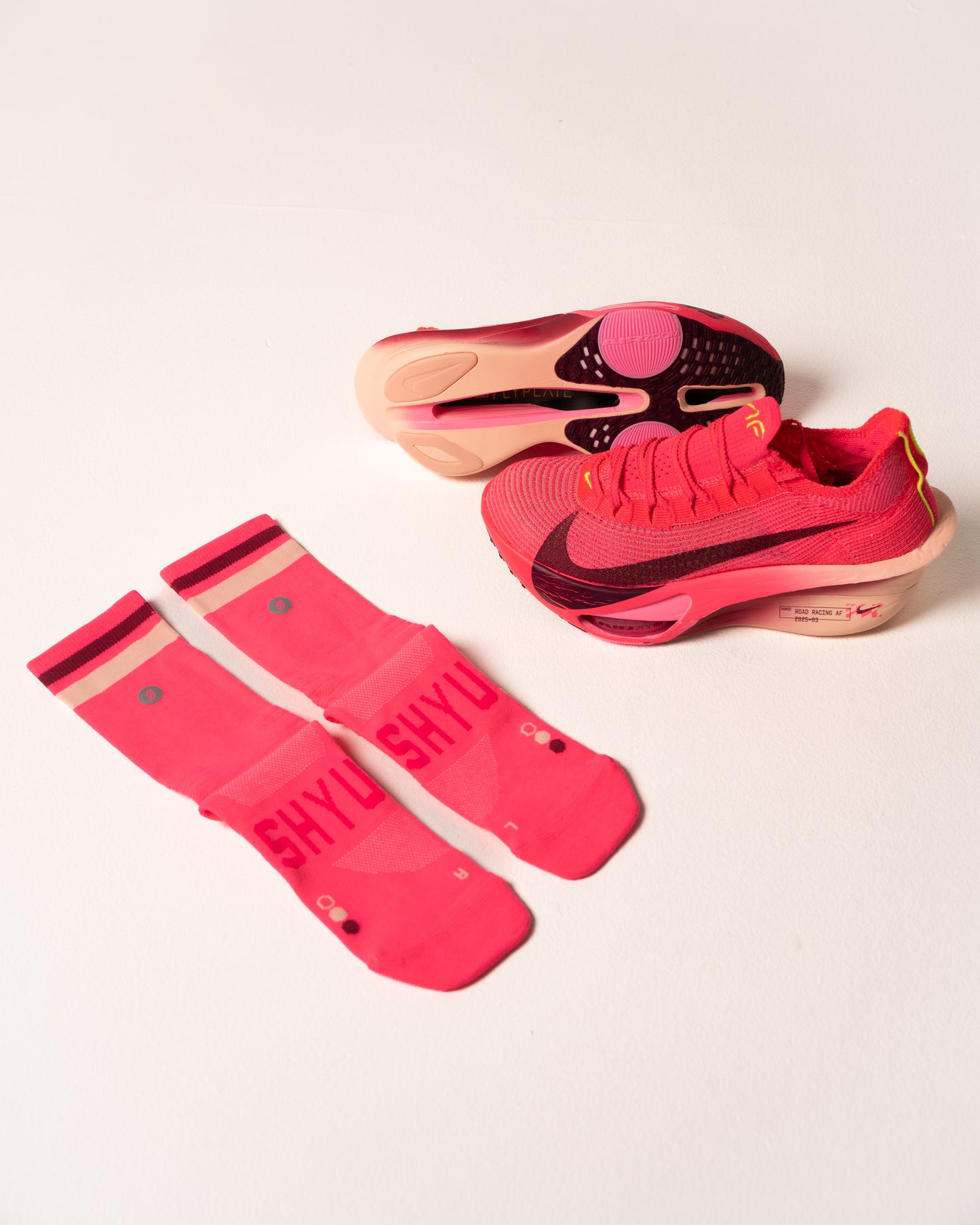 SHYU racing socks - pink | plum | blush
