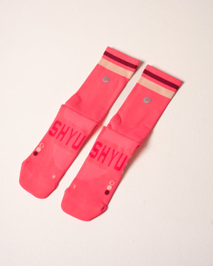 SHYU racing socks - pink | plum | blush