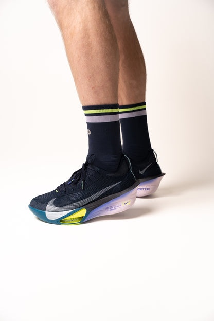 SHYU racing socks - midnight | mauve | neon