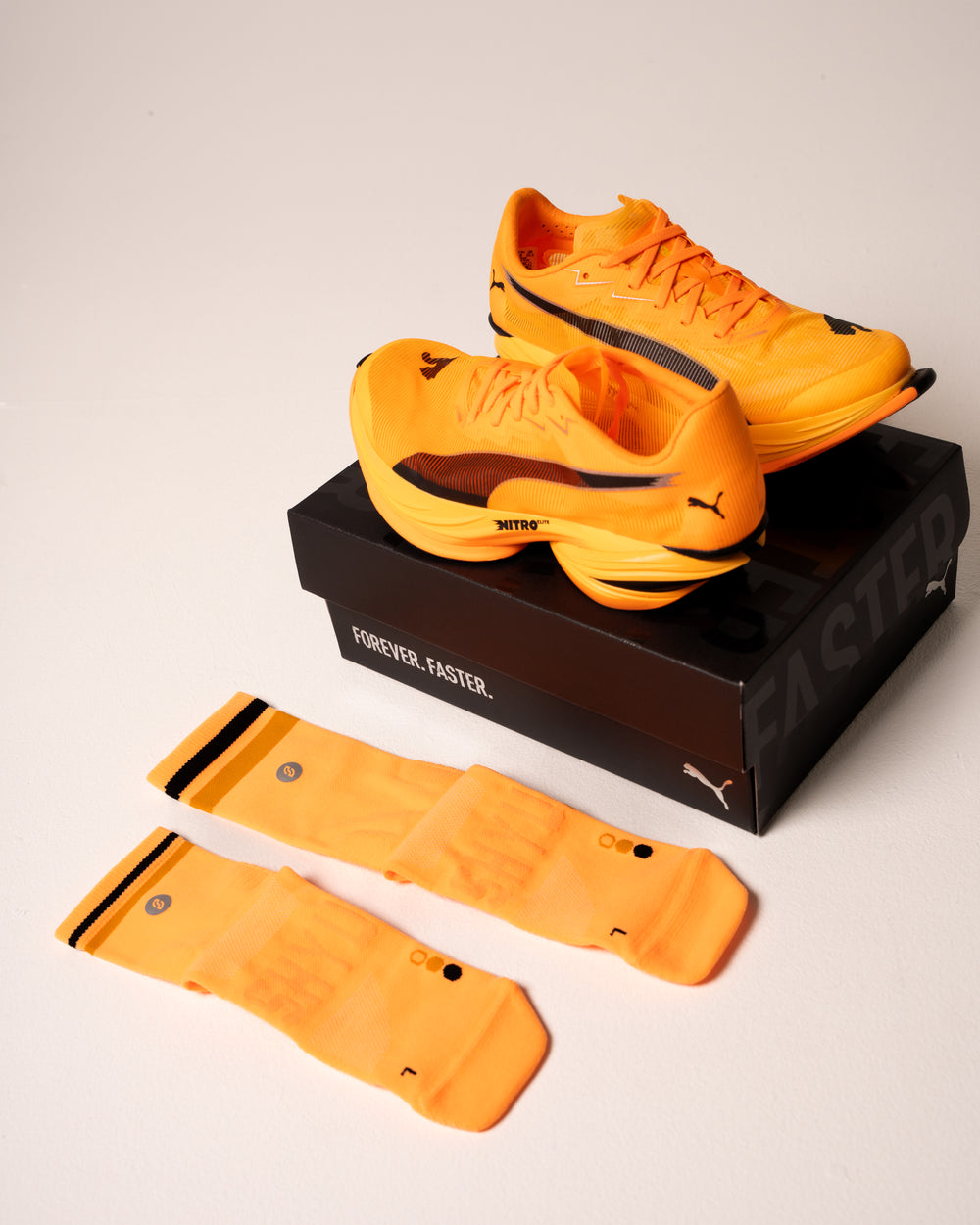 SHYU racing socks - orange | pumpkin | black
