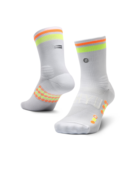 SHYU racing socks -  white | lime | mango