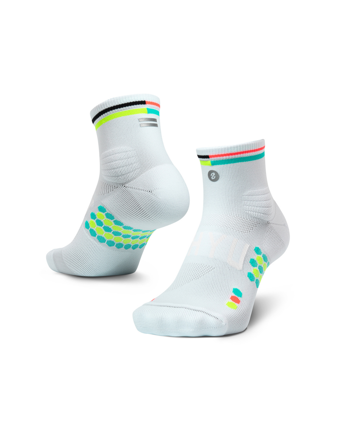 SHYU racing socks -  white | mute | ant