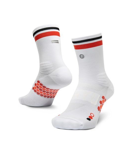 SHYU racing socks - white | cherry | black