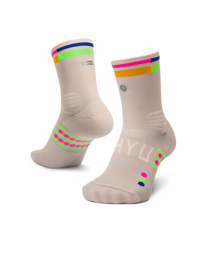SHYU racing socks - goat | sunrise | peacock