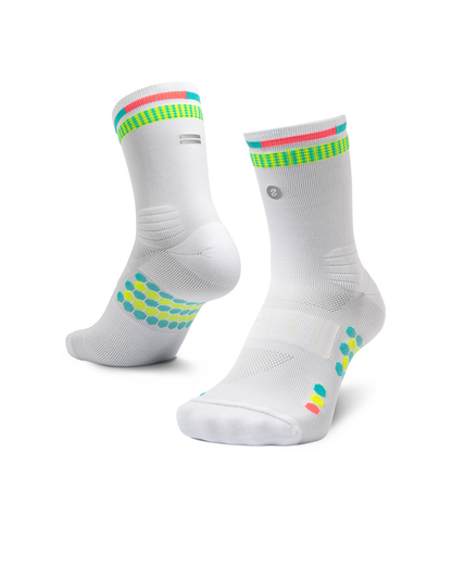 SHYU racing socks -  white | polka | reef