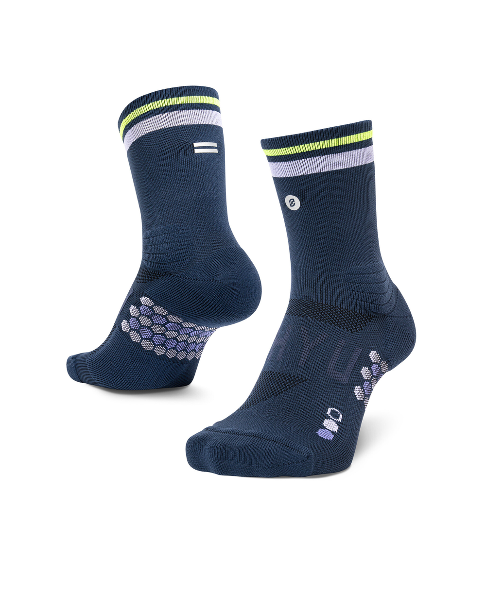 SHYU racing socks - midnight | mauve | neon