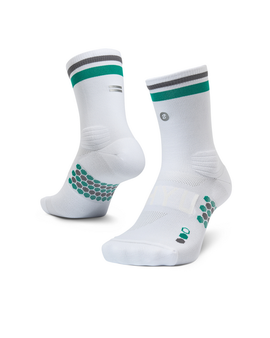 SHYU racing socks -  white | teal | carbon