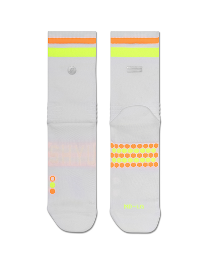 SHYU racing socks -  white | lime | mango