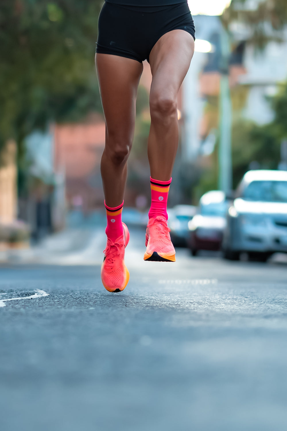 SHYU racing socks - pink | orange | black