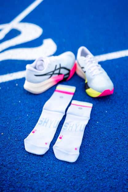 SHYU racing socks - sky | pink | neon