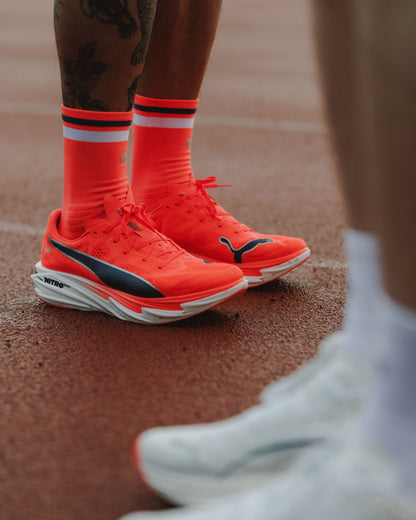 SHYU racing socks - poppy | white | pencil
