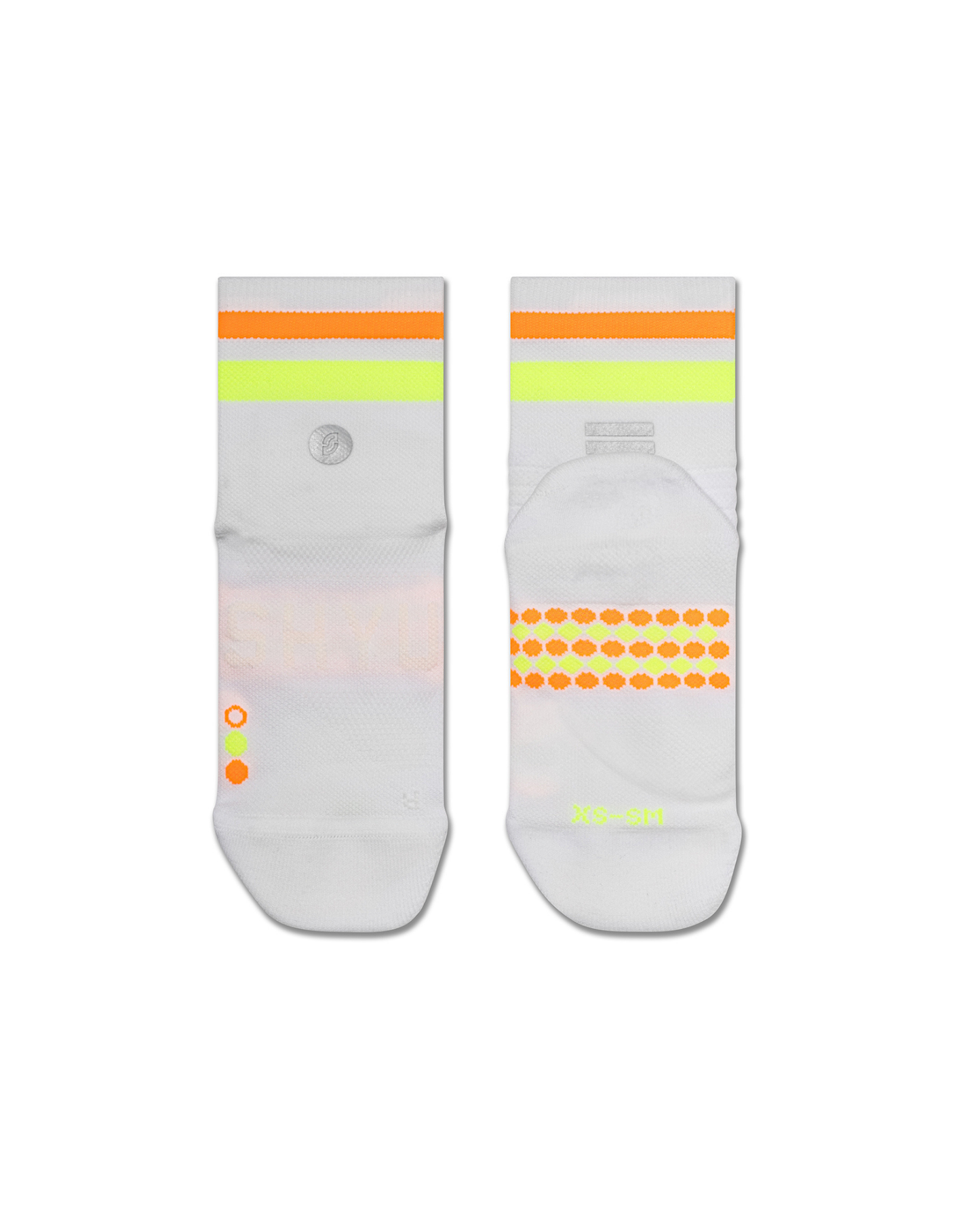 SHYU racing socks -  white | lime | mango