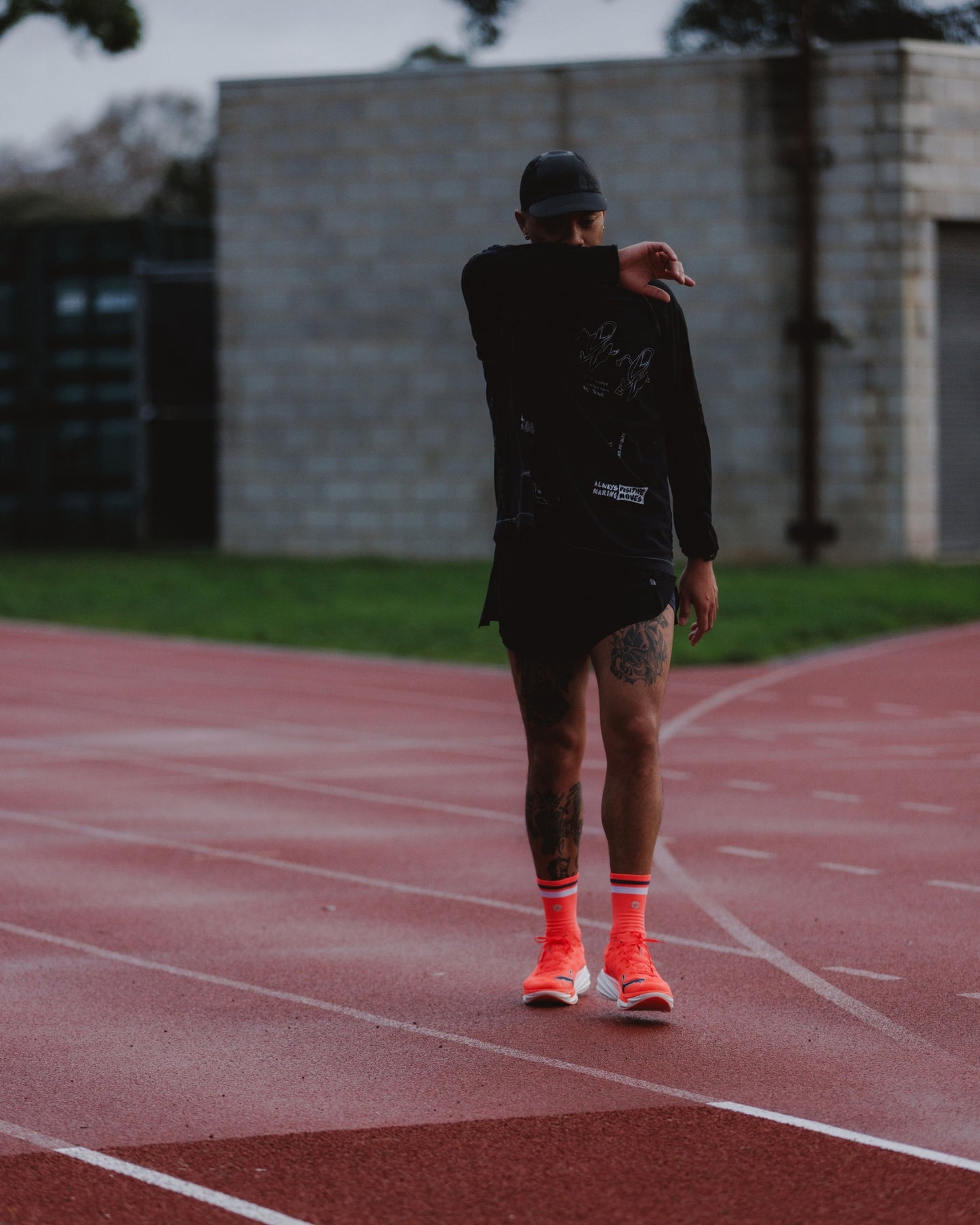 SHYU racing socks - poppy | white | pencil