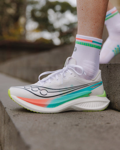 SHYU racing socks -  white | polka | reef