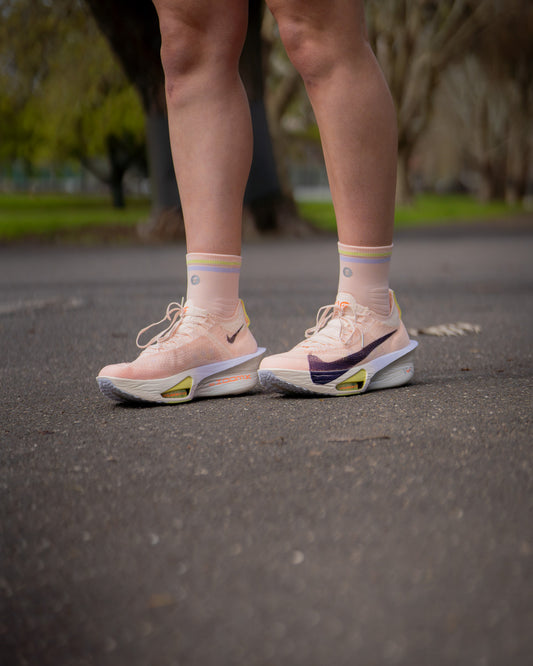 SHYU racing socks - sherbet | lilac | lime
