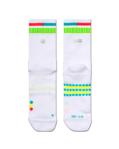 SHYU racing socks -  white | polka | reef