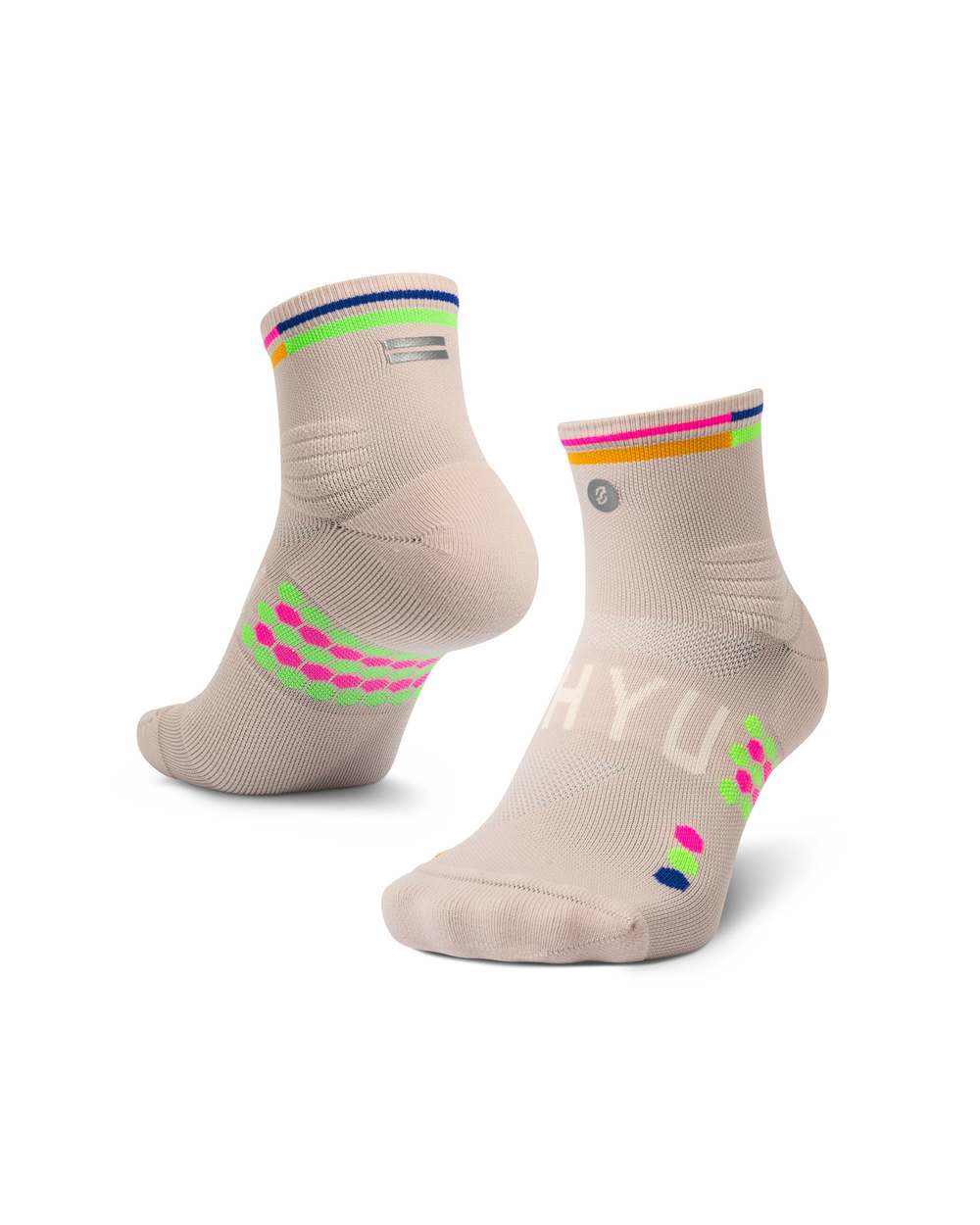 SHYU racing socks - goat | sunrise | peacock