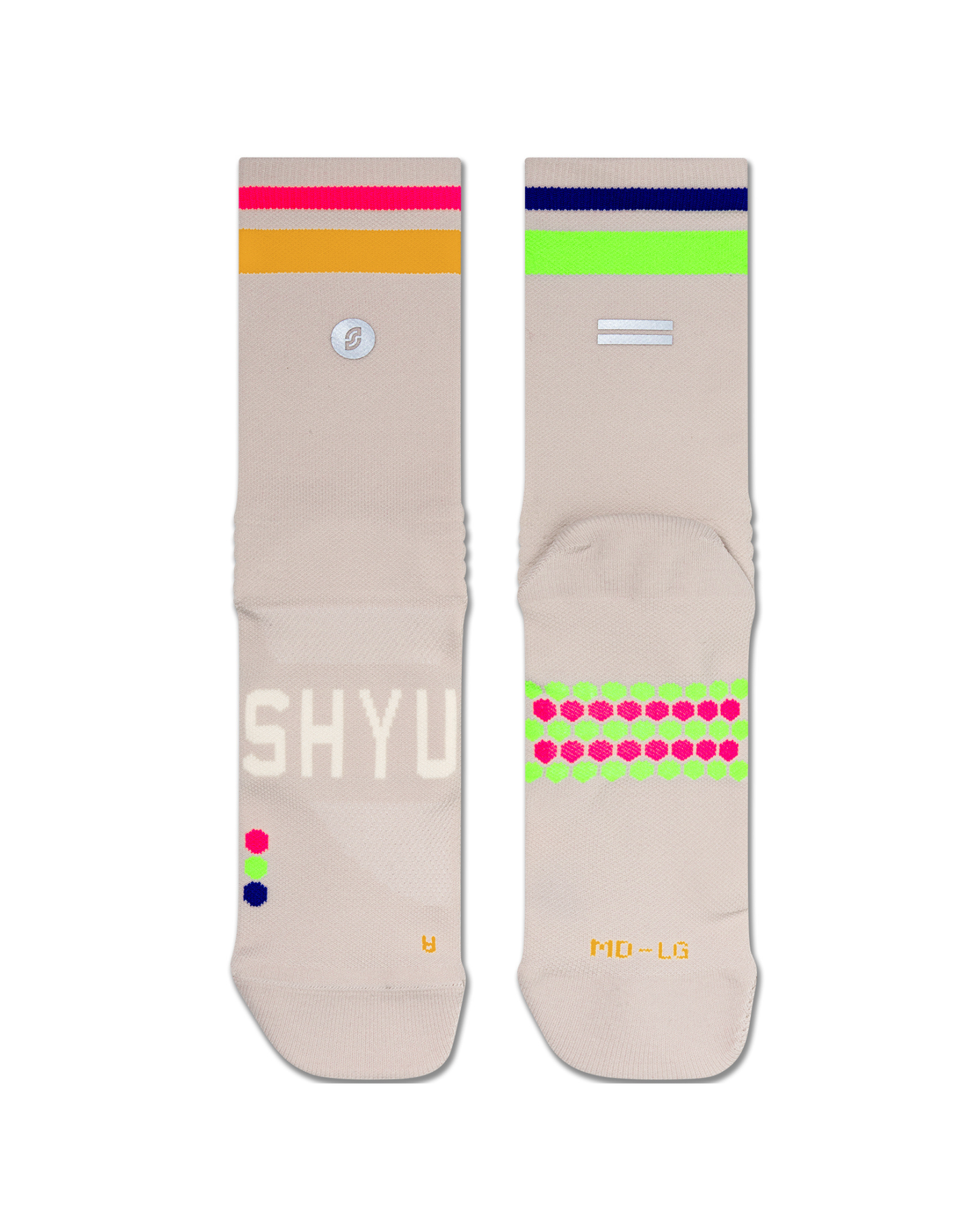 SHYU racing socks - goat | sunrise | peacock