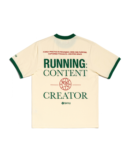 World Mental Health Day t-shirt - 'Running: Content Creator'