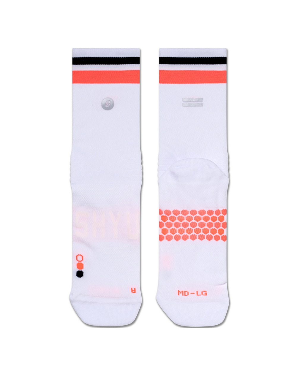 SHYU racing socks -  white | scarlet | black