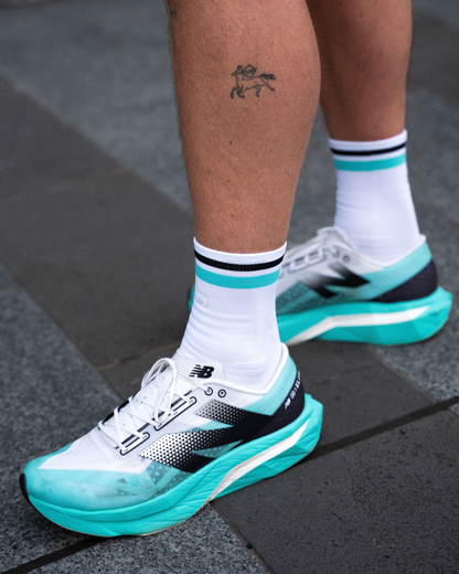 SHYU racing socks -  white | jade | black