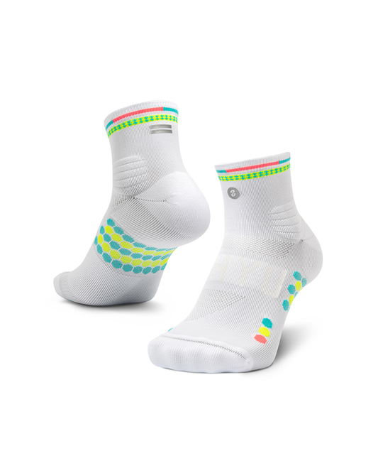SHYU racing socks -  white | polka | reef