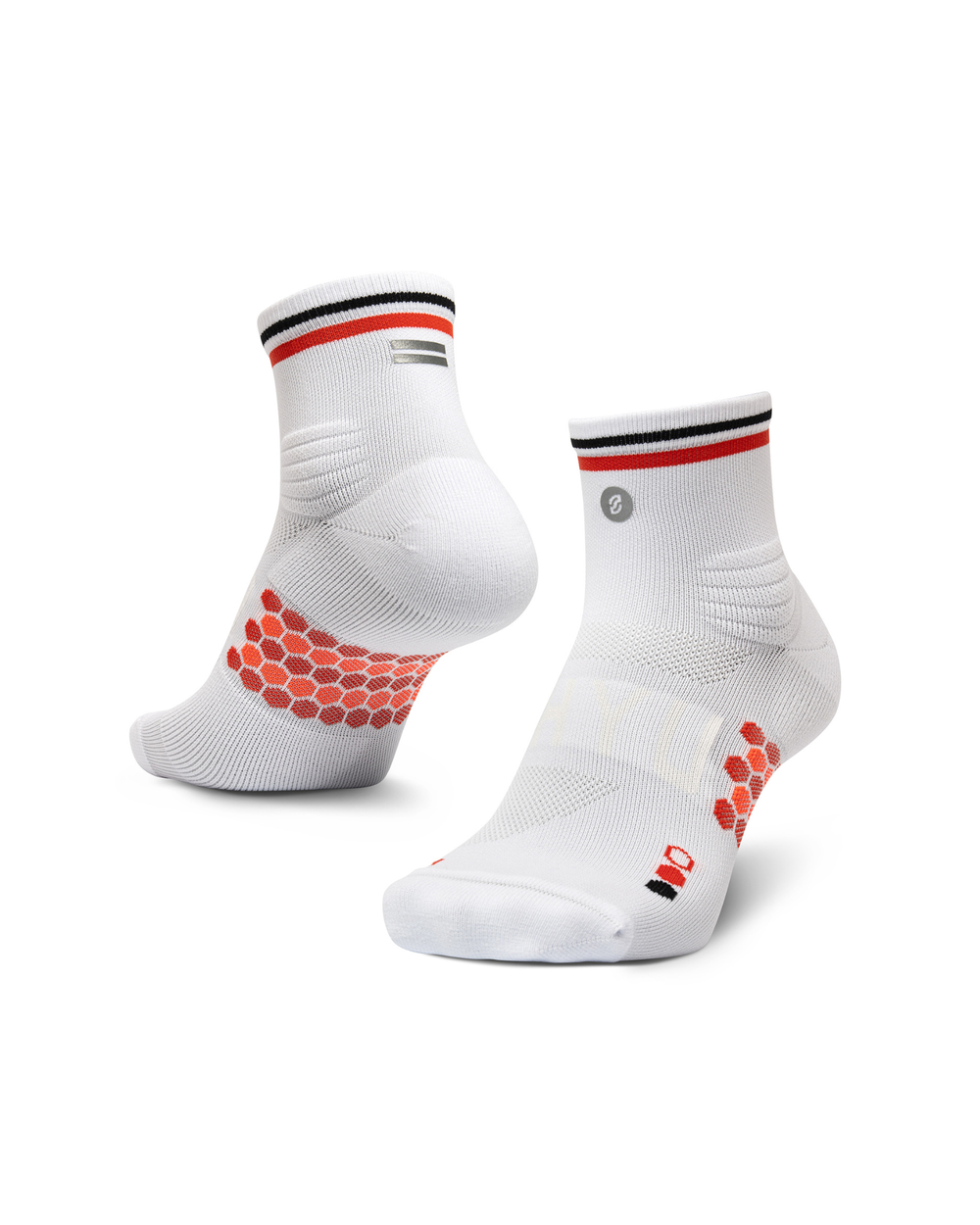 SHYU racing socks - white | cherry | black