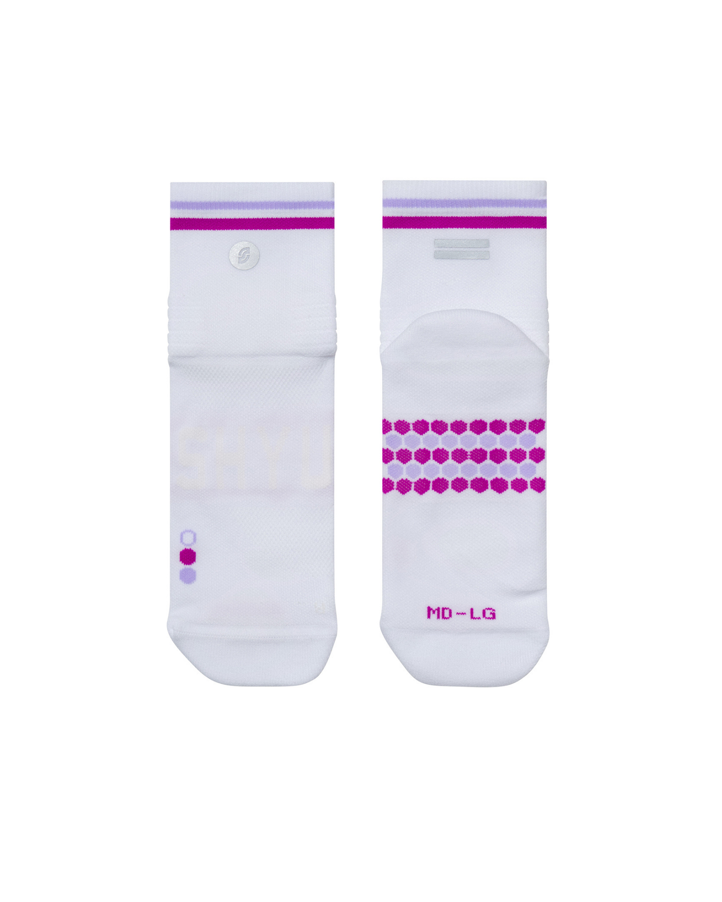 SHYU racing socks - white | grape | lilac