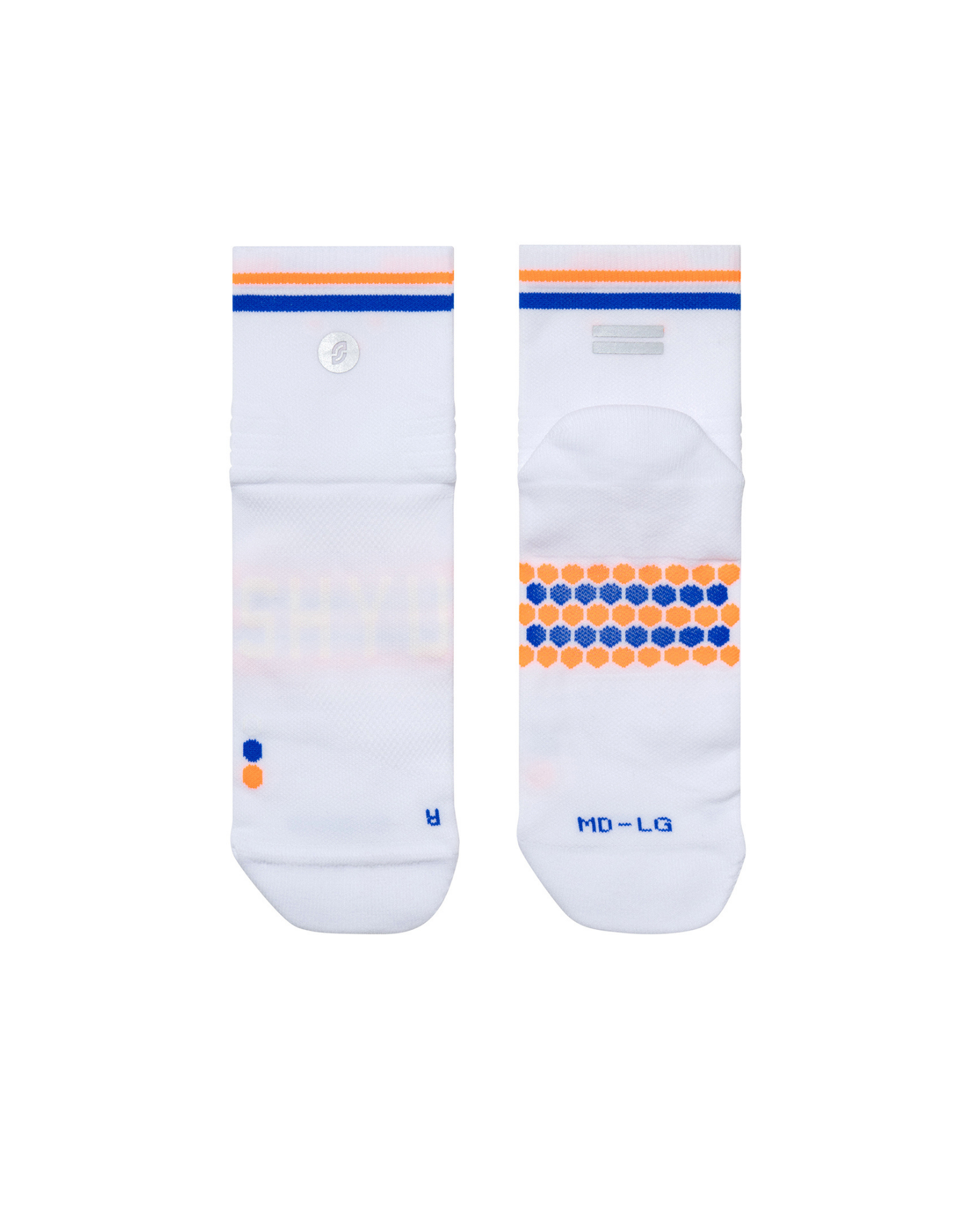 SHYU racing socks - white | blue | orange