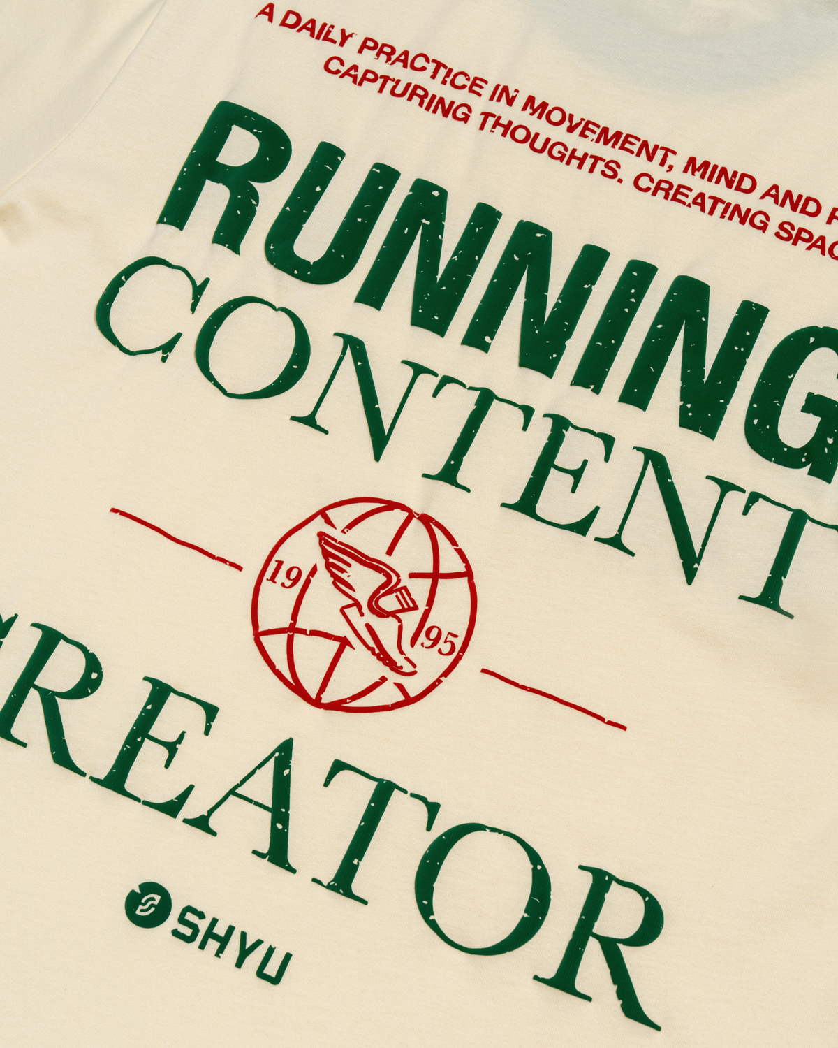 World Mental Health Day t-shirt - 'Running: Content Creator'